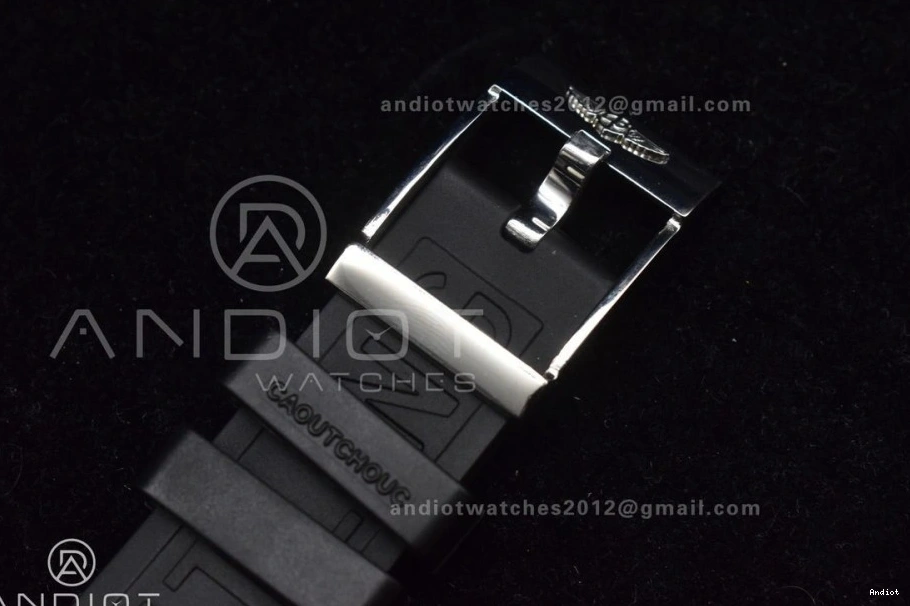 On A2824 Automatic Rubber Superocean 1:1 Black Edition Bezel Orange Strap 44 Dial Black Best TF 0523